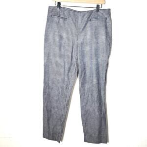 Ellen Tracy blue ankle length casual dress pants size 10 B107